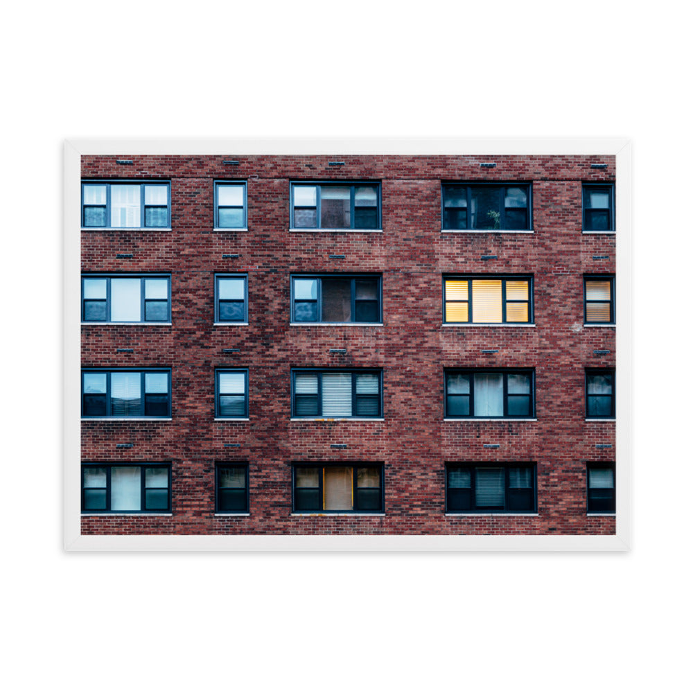 New York Building, Home decor, Wall decor, office, modern,Framed matte paper poster