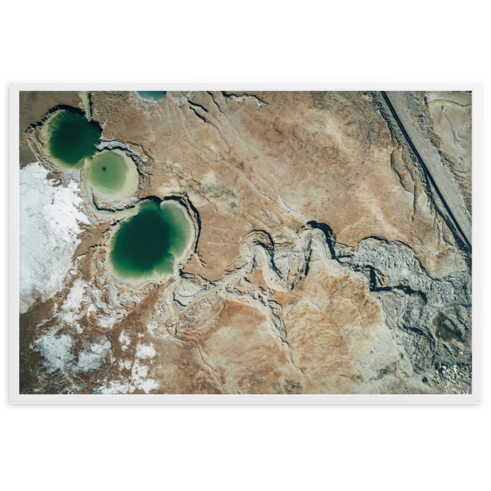 Framed matte paper poster dead sea