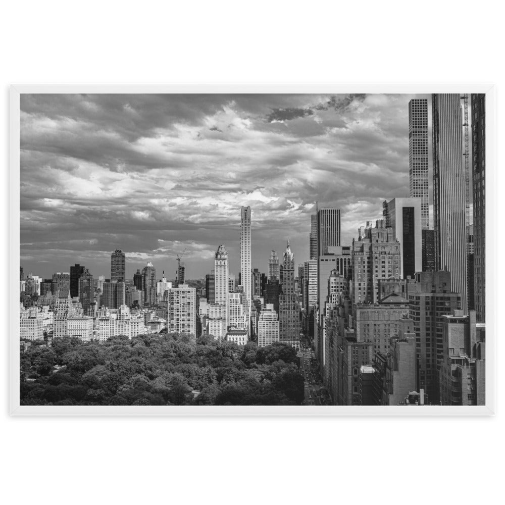 New York Wall Art Poster Sky Line From Central Park