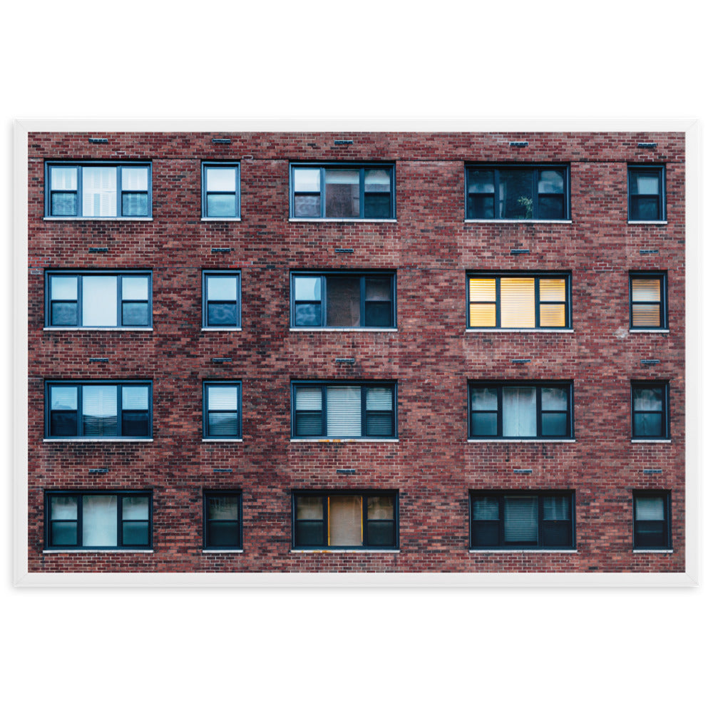 New York Building, Home decor, Wall decor, office, modern,Framed matte paper poster