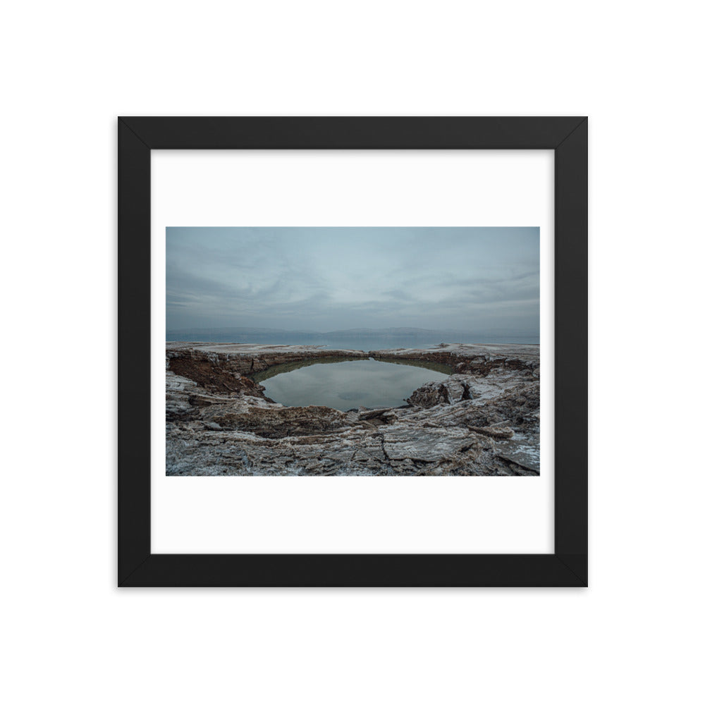 Dead Sea Lowest Place Celestial Waters Framed poster