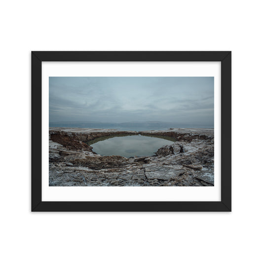 Dead Sea Lowest Place Celestial Waters Framed poster