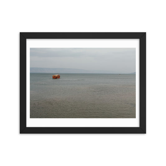 Sea of Galilea Nature's Divine Canvas Framed poster