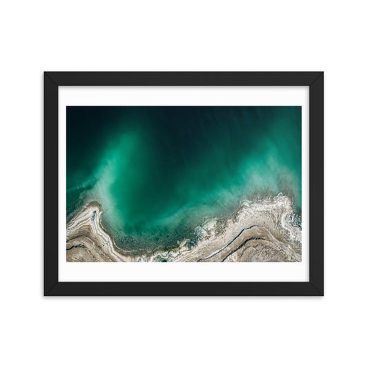 Aerial Adventure: Israel Dead Sea Framed poster