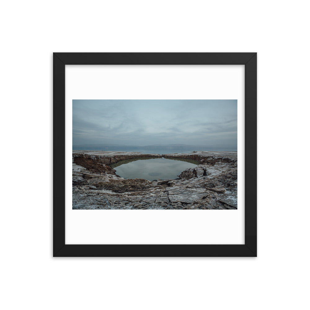 Dead Sea Lowest Place Celestial Waters Framed poster