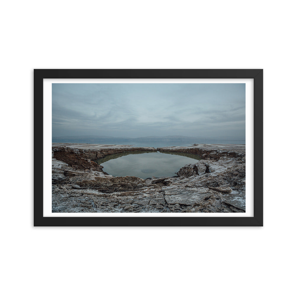 Dead Sea Lowest Place Celestial Waters Framed poster