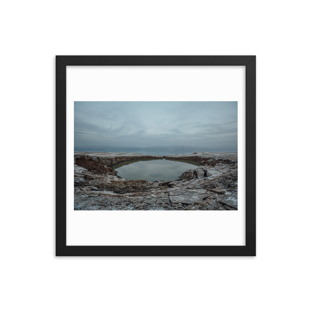 Dead Sea Lowest Place Celestial Waters Framed poster