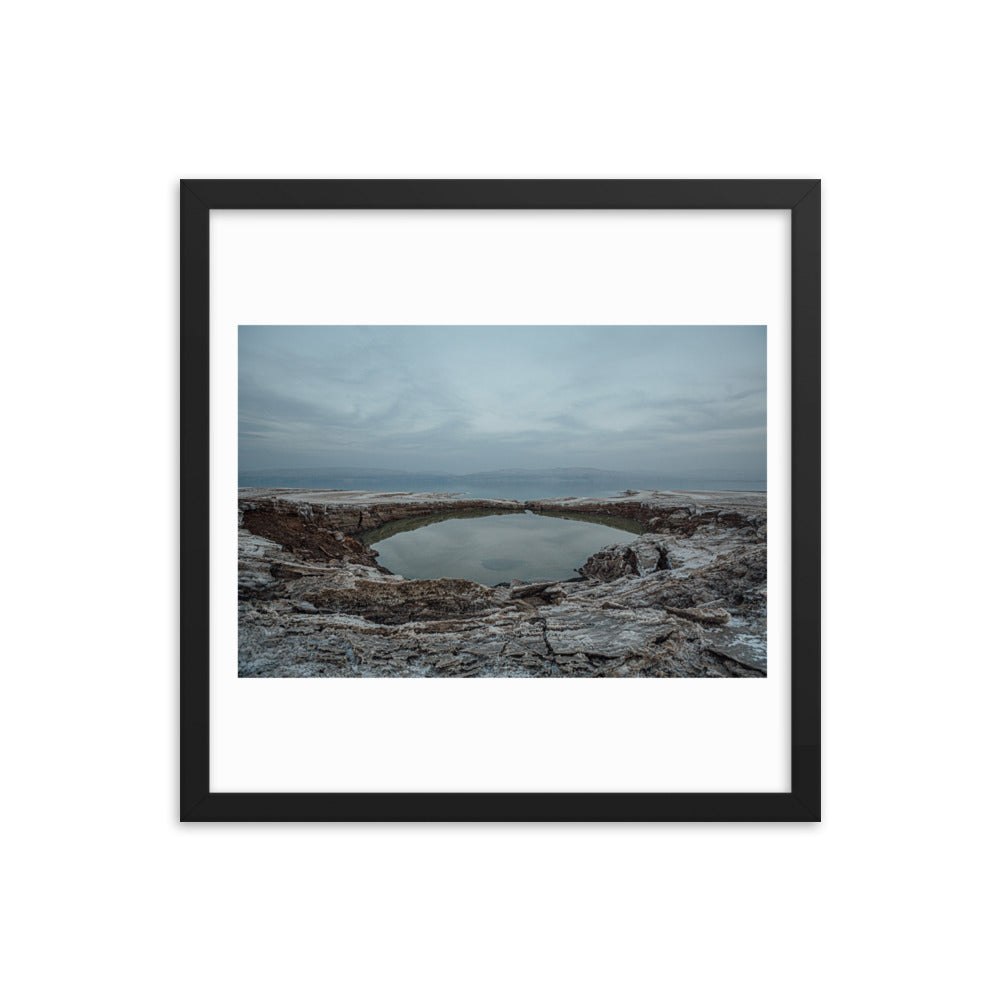 Dead Sea Lowest Place Celestial Waters Framed poster