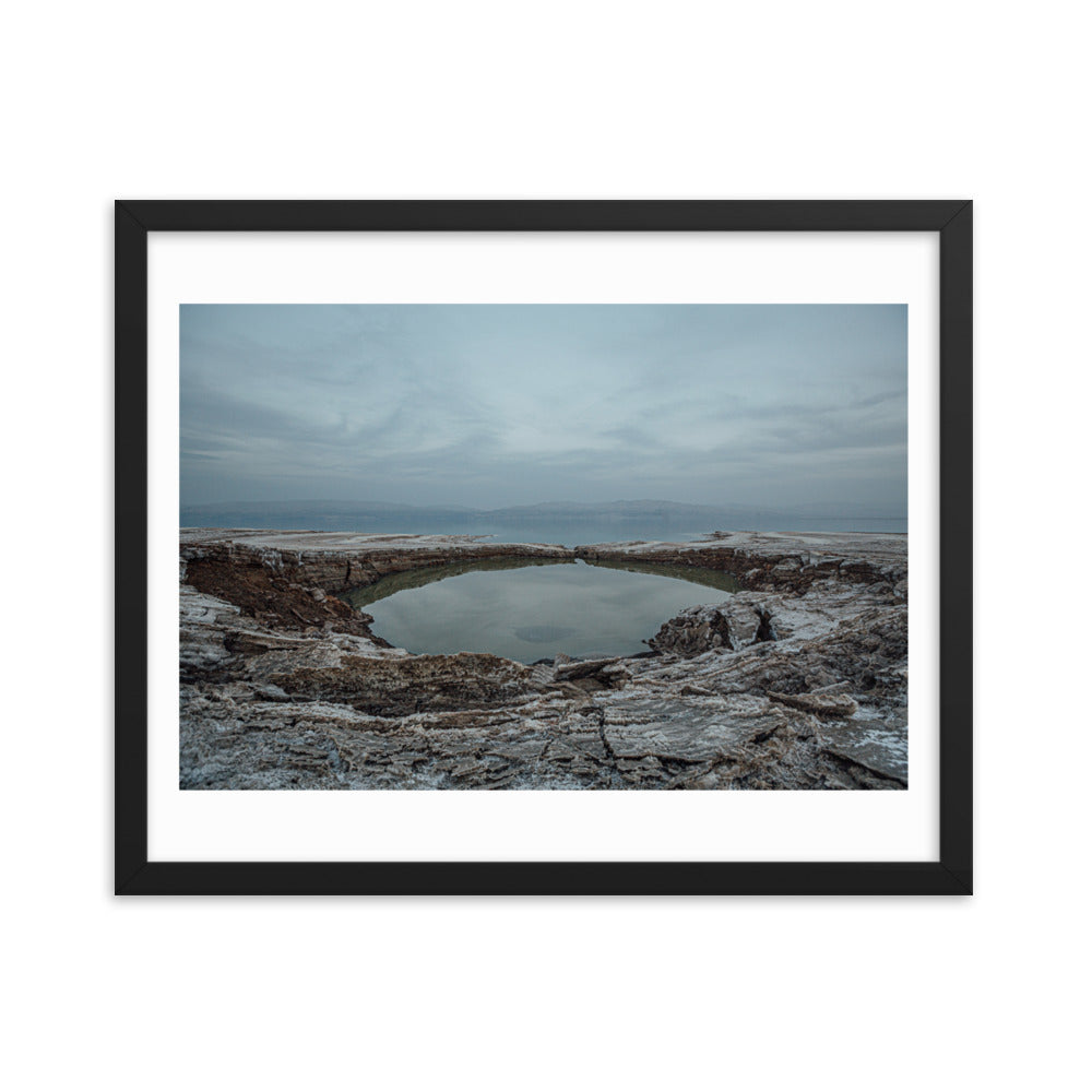 Dead Sea Lowest Place Celestial Waters Framed poster