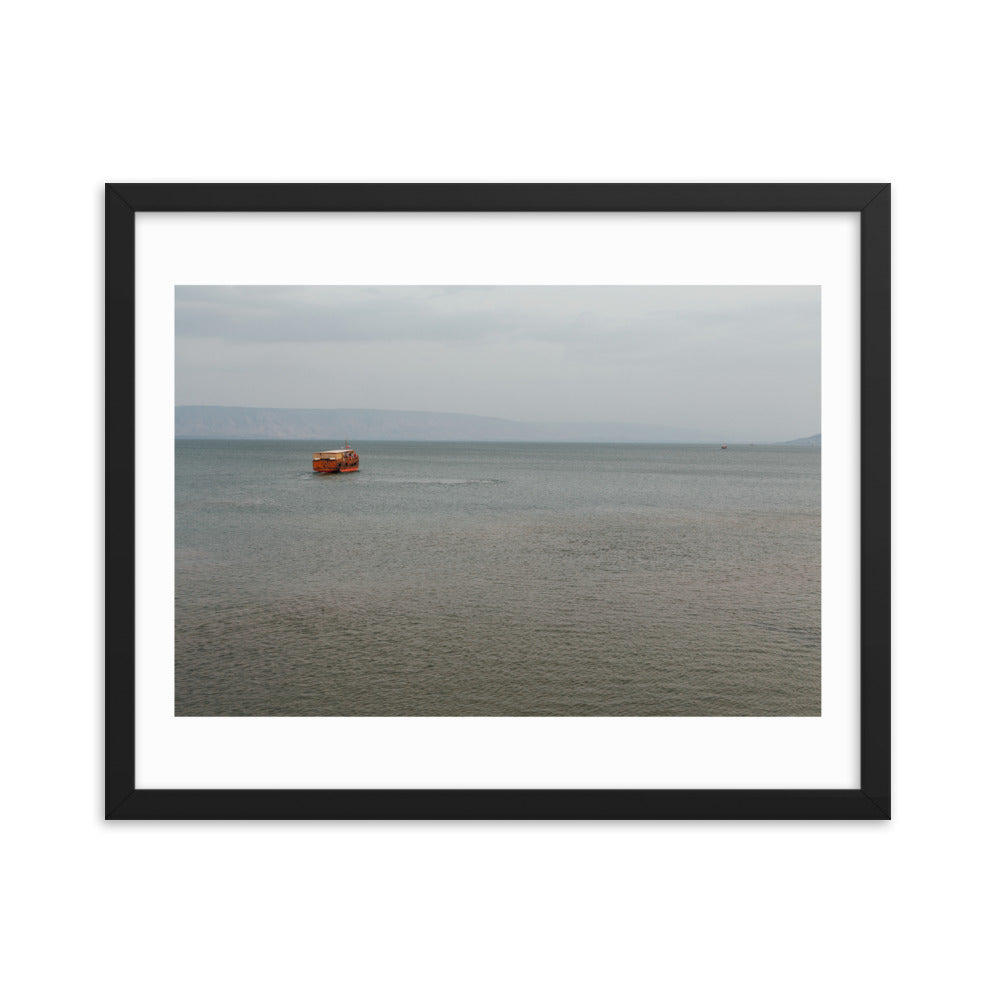 Sea of Galilea Nature's Divine Canvas Framed poster