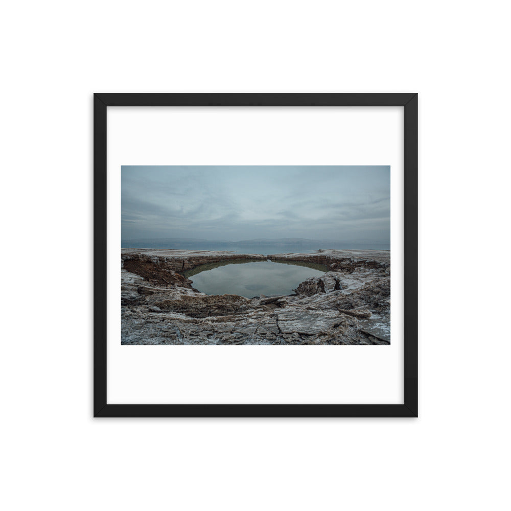 Dead Sea Lowest Place Celestial Waters Framed poster