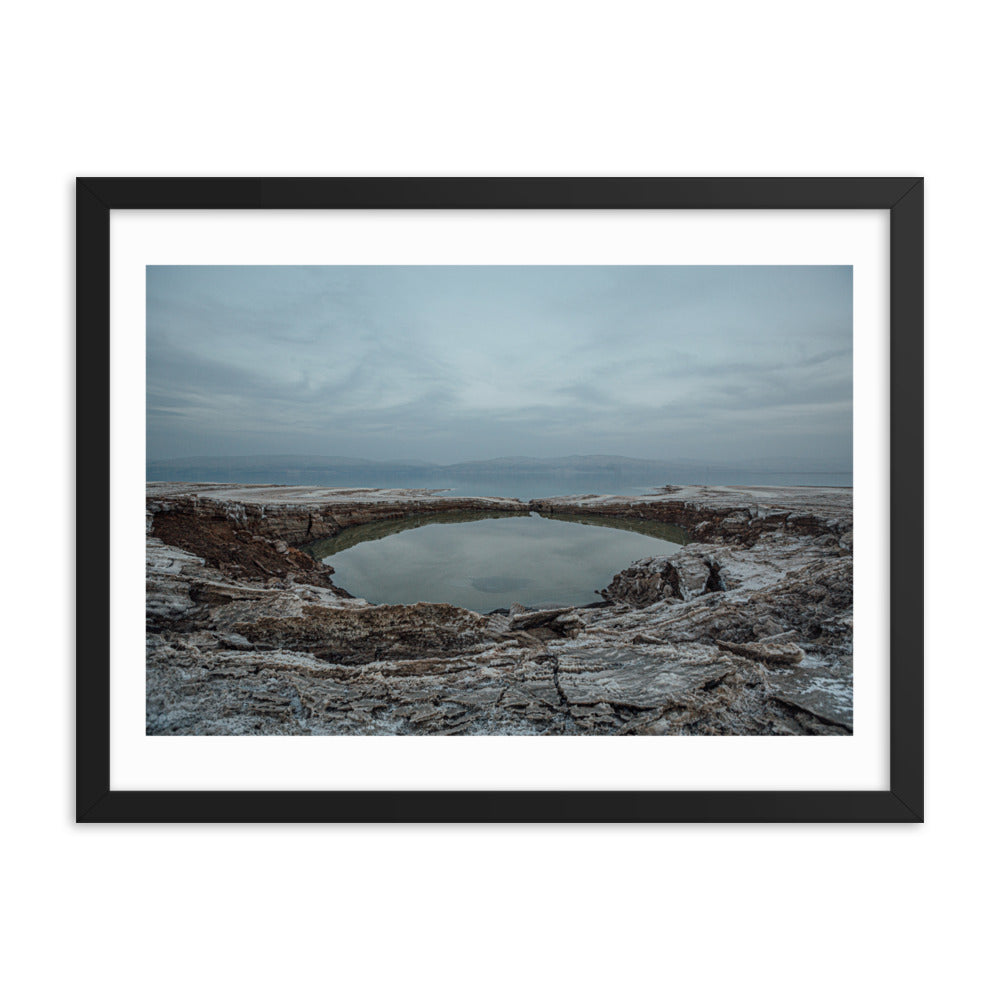 Dead Sea Lowest Place Celestial Waters Framed poster