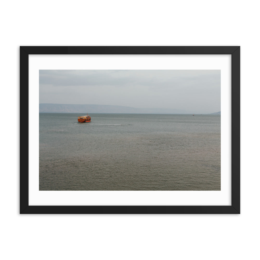 Sea of Galilea Nature's Divine Canvas Framed poster