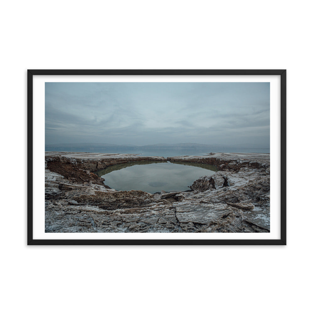 Dead Sea Lowest Place Celestial Waters Framed poster