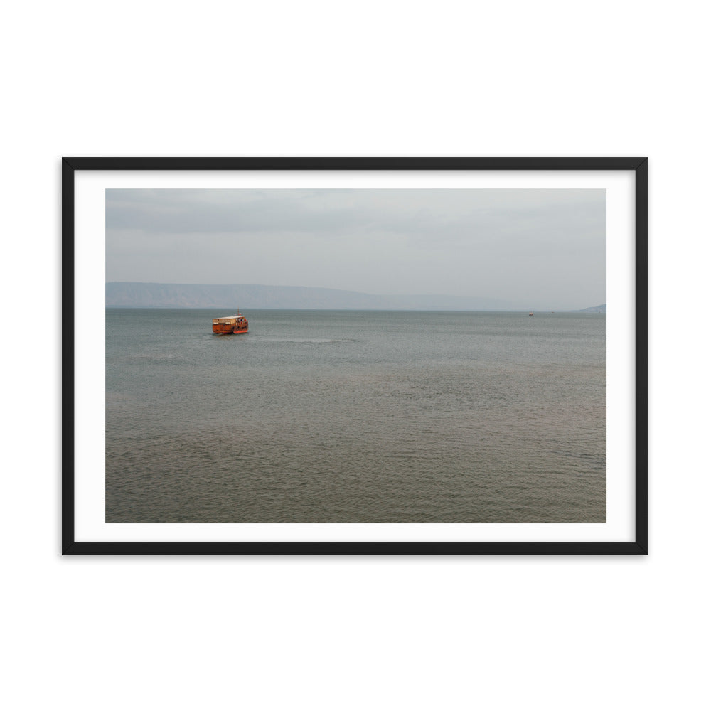 Sea of Galilea Nature's Divine Canvas Framed poster