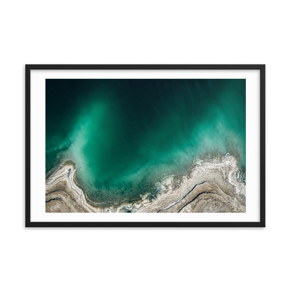 Aerial Adventure: Israel Dead Sea Framed poster