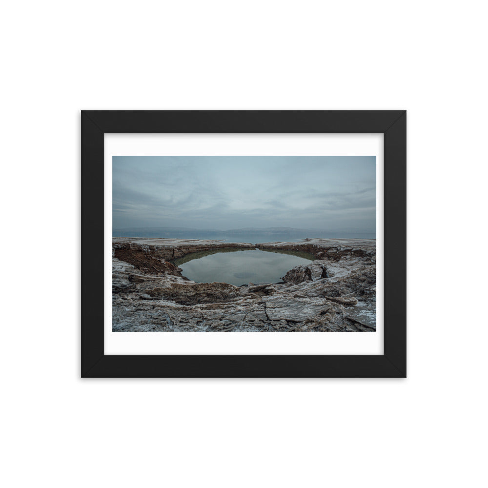 Dead Sea Lowest Place Celestial Waters Framed poster