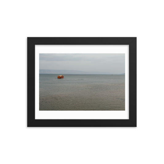 Sea of Galilea Nature's Divine Canvas Framed poster