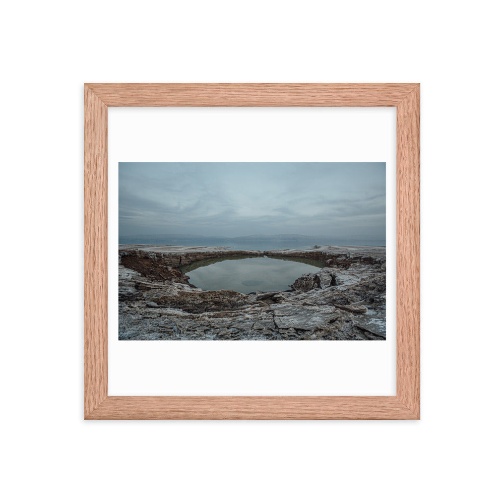 Dead Sea Lowest Place Celestial Waters Framed poster