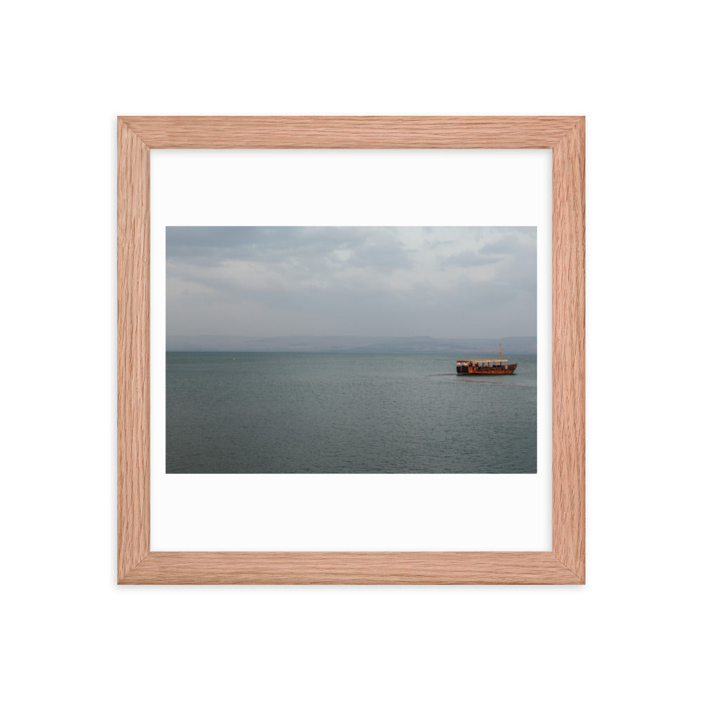 Sea  Of Galilea Free Spirit Framed poster