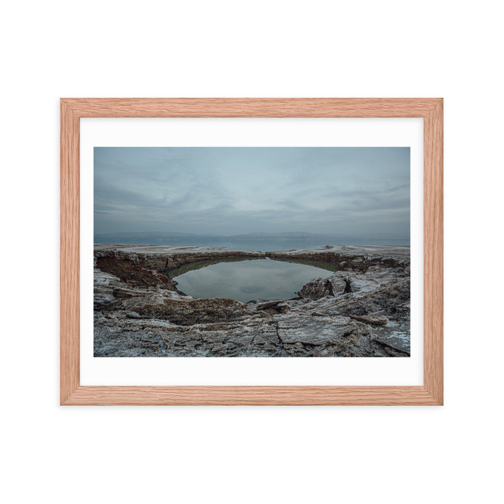 Dead Sea Lowest Place Celestial Waters Framed poster