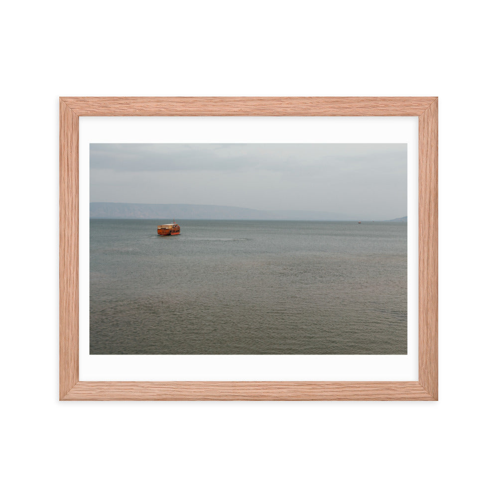 Sea of Galilea Nature's Divine Canvas Framed poster