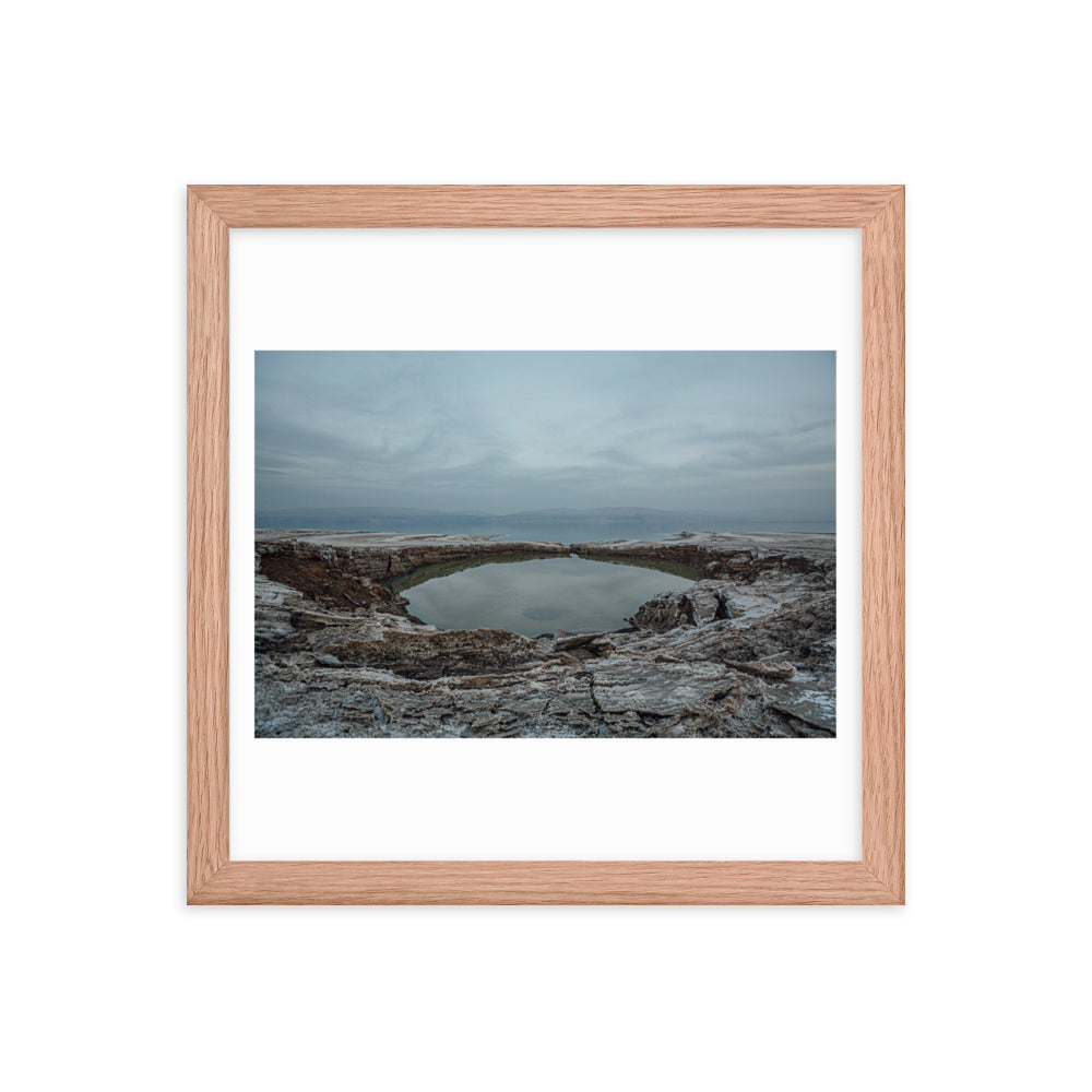 Dead Sea Lowest Place Celestial Waters Framed poster