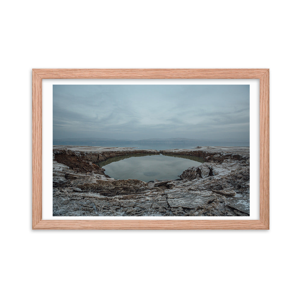 Dead Sea Lowest Place Celestial Waters Framed poster