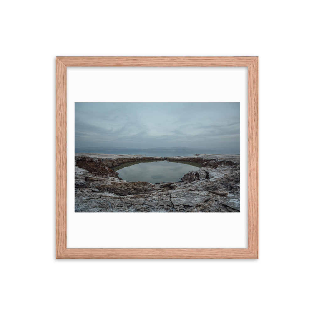 Dead Sea Lowest Place Celestial Waters Framed poster