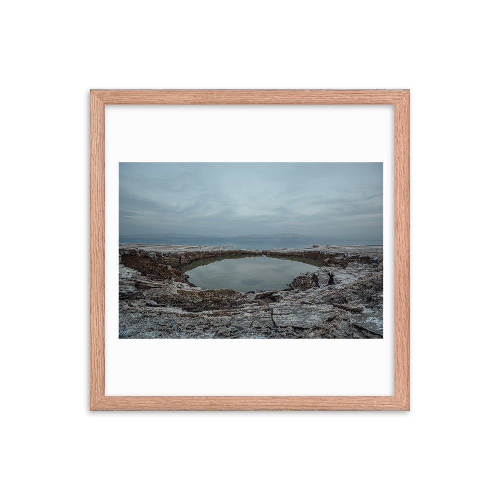 Dead Sea Lowest Place Celestial Waters Framed poster