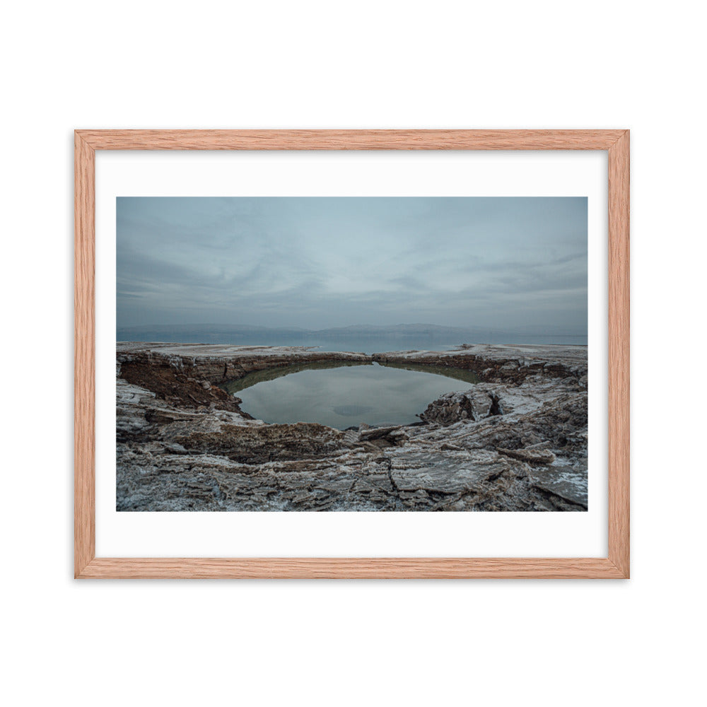 Dead Sea Lowest Place Celestial Waters Framed poster