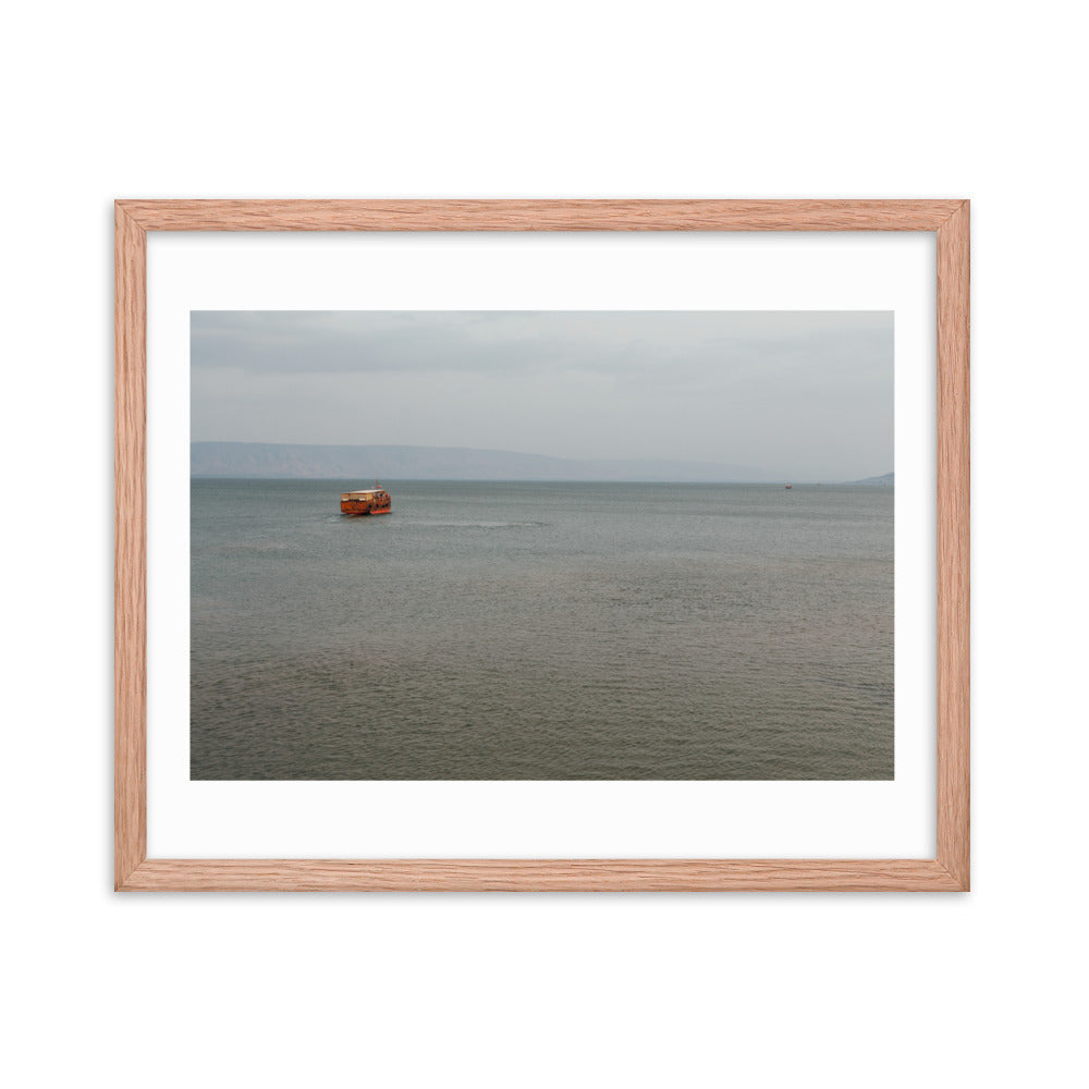 Sea of Galilea Nature's Divine Canvas Framed poster