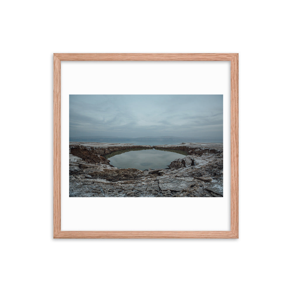 Dead Sea Lowest Place Celestial Waters Framed poster