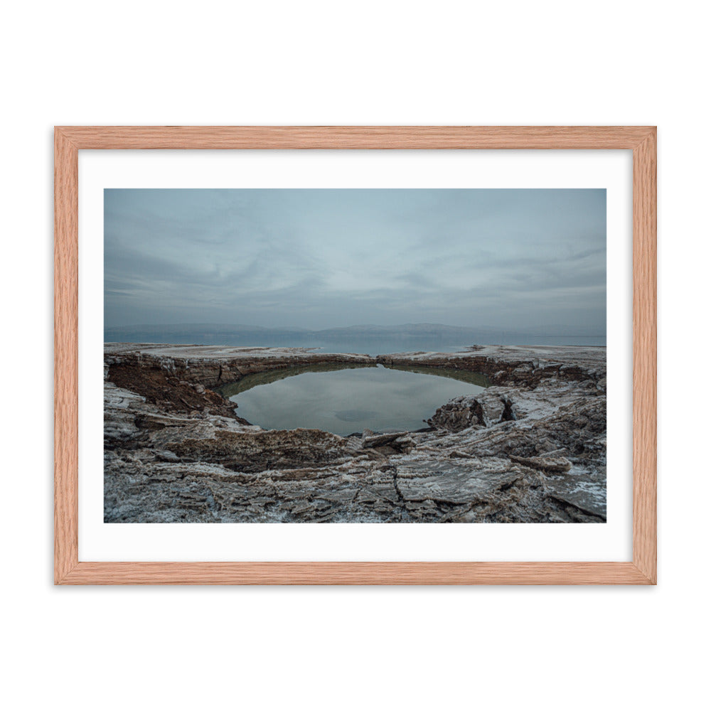 Dead Sea Lowest Place Celestial Waters Framed poster