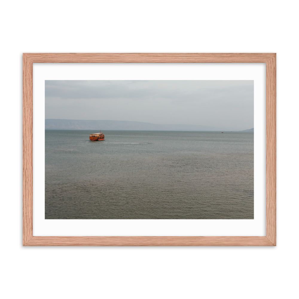 Sea of Galilea Nature's Divine Canvas Framed poster