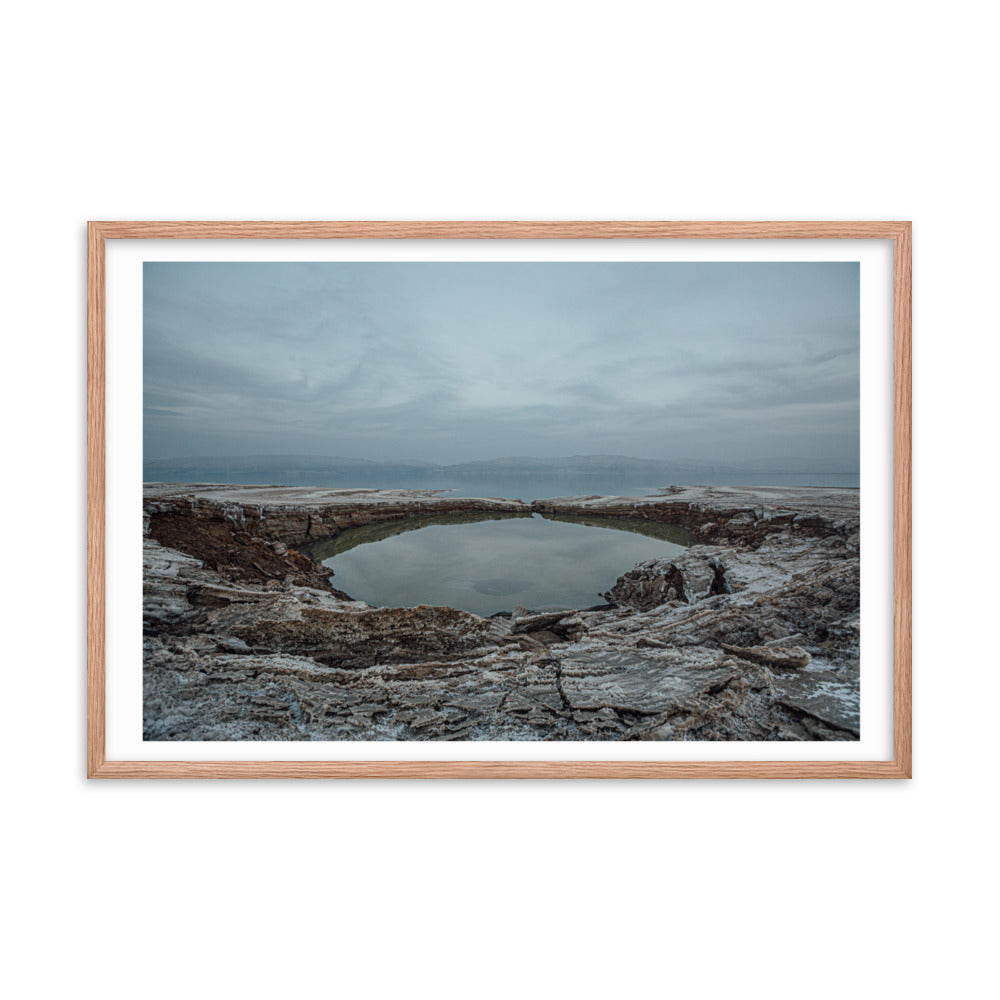 Dead Sea Lowest Place Celestial Waters Framed poster