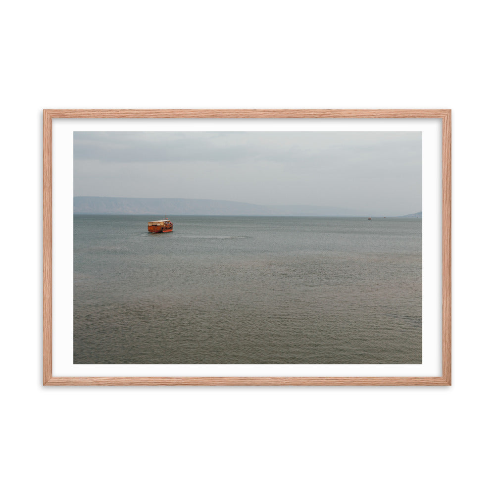 Sea of Galilea Nature's Divine Canvas Framed poster