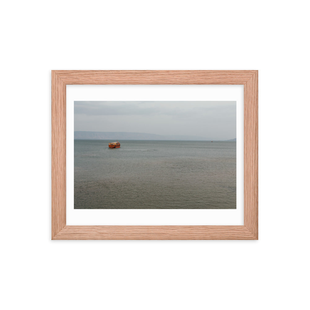 Sea of Galilea Nature's Divine Canvas Framed poster