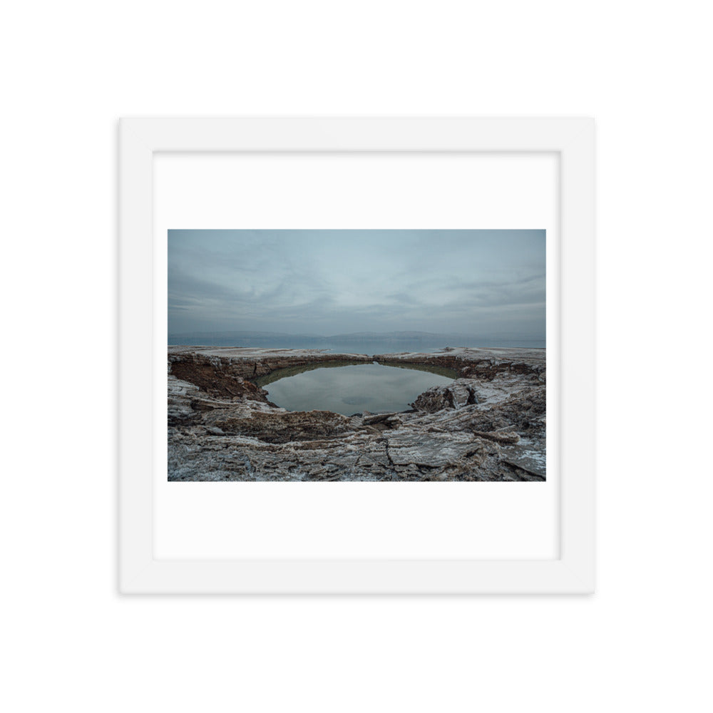 Dead Sea Lowest Place Celestial Waters Framed poster