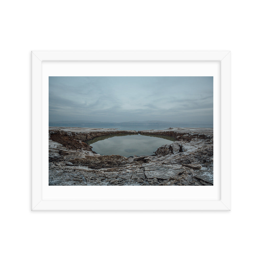 Dead Sea Lowest Place Celestial Waters Framed poster