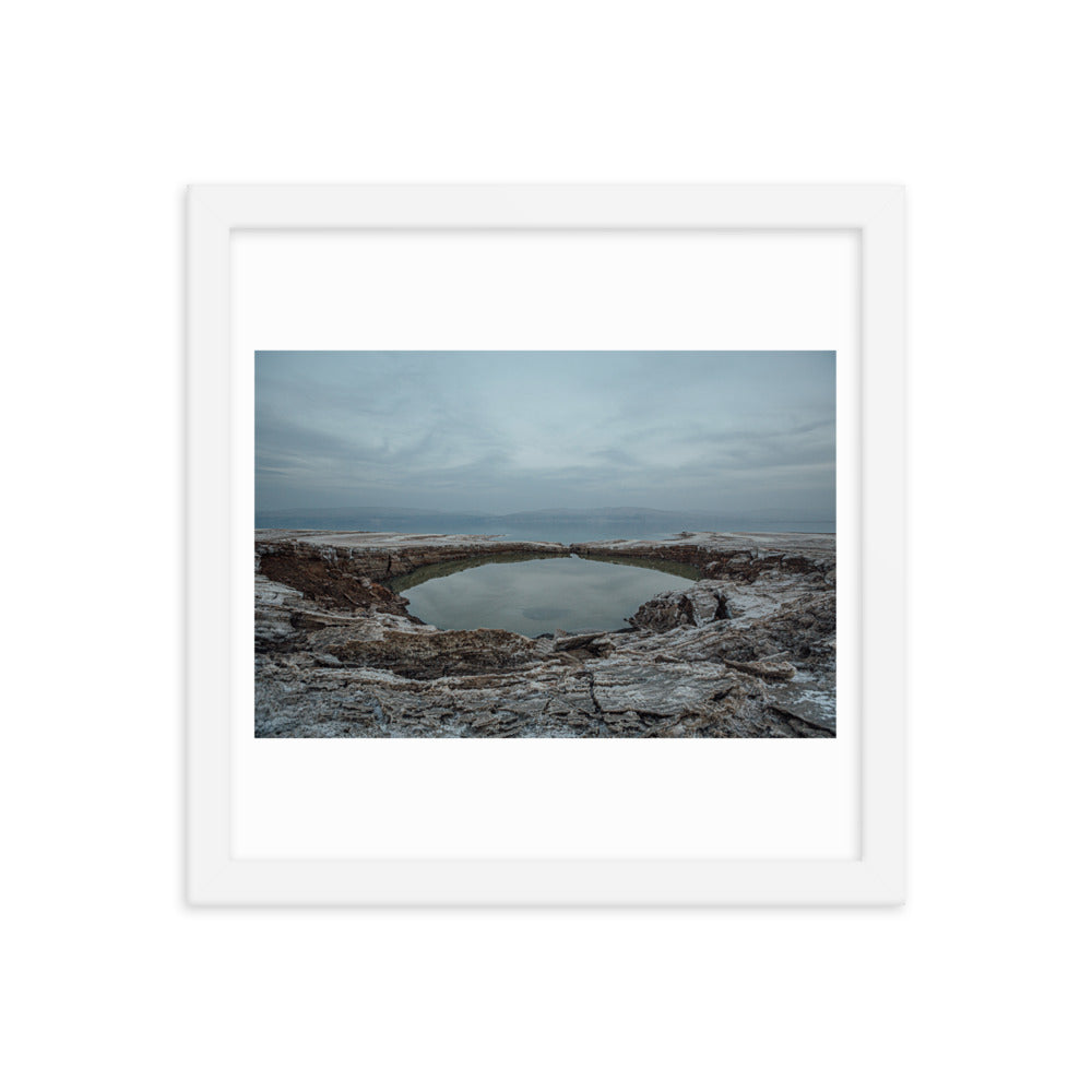 Dead Sea Lowest Place Celestial Waters Framed poster