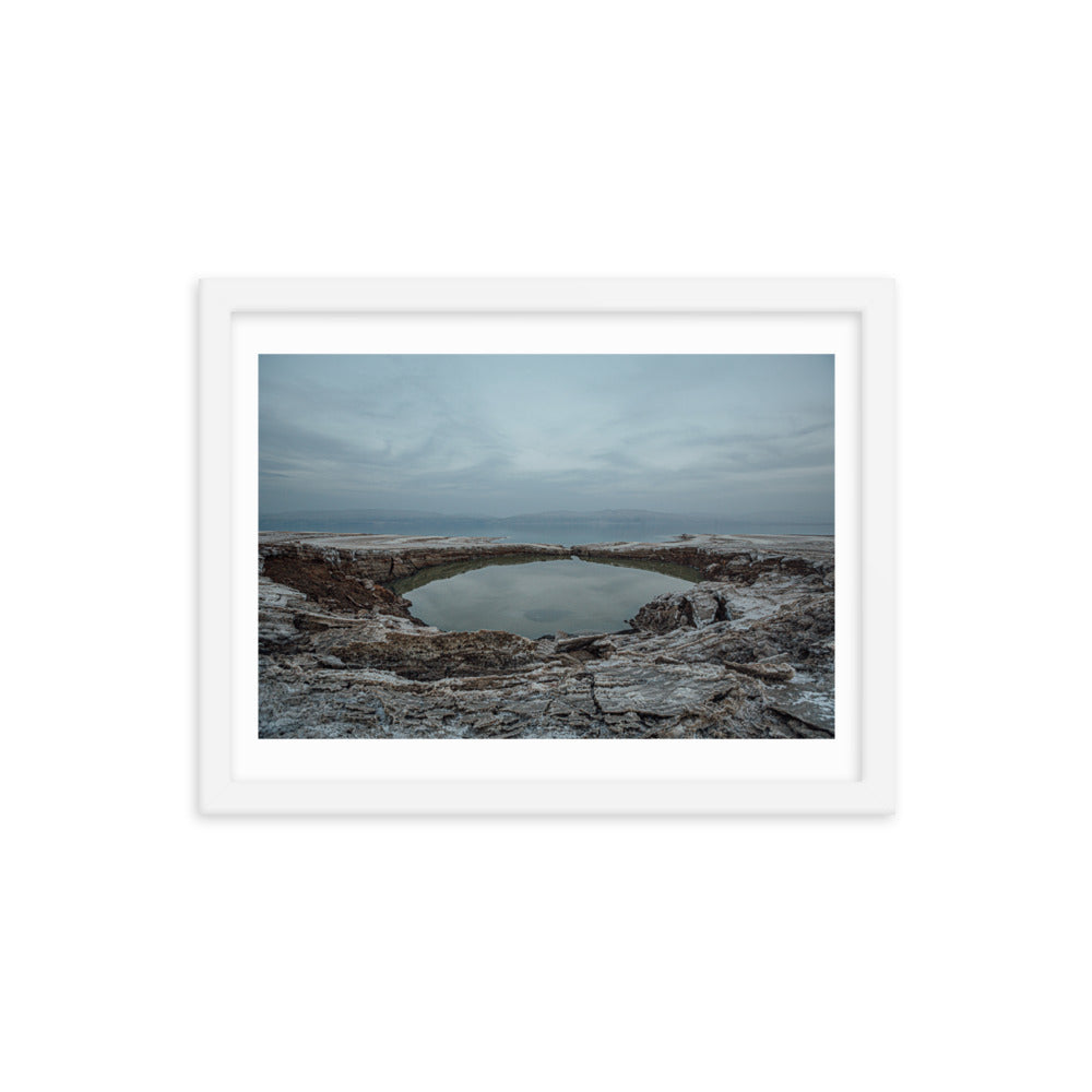 Dead Sea Lowest Place Celestial Waters Framed poster