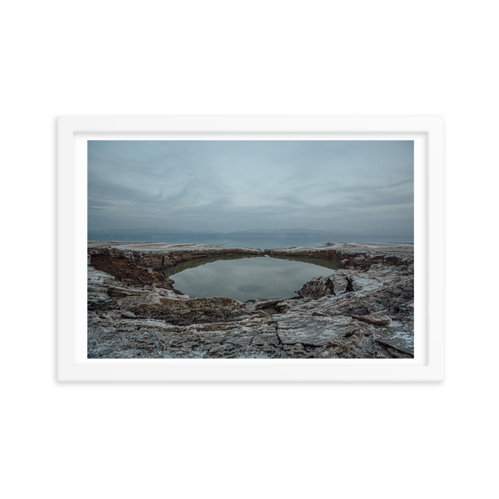 Dead Sea Lowest Place Celestial Waters Framed poster