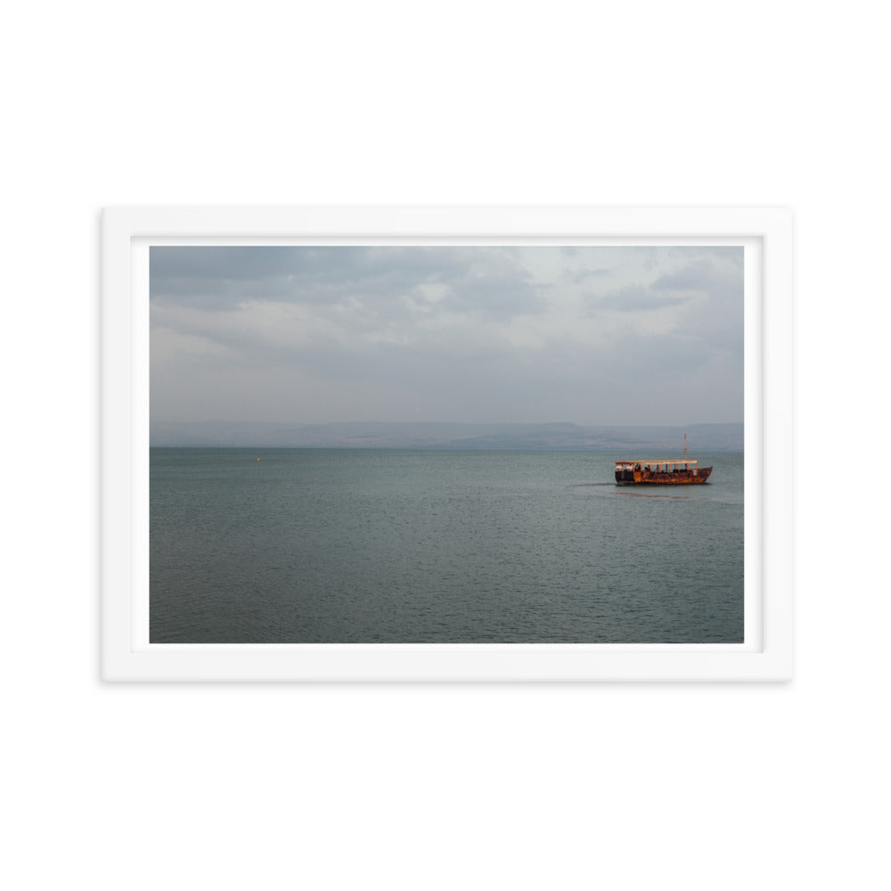 Sea  Of Galilea Free Spirit Framed poster