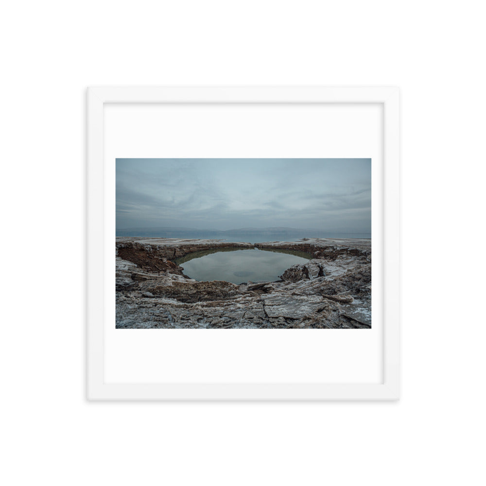 Dead Sea Lowest Place Celestial Waters Framed poster