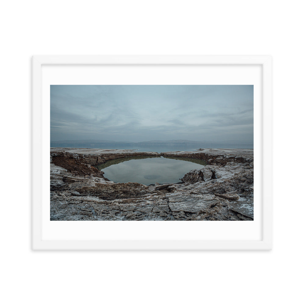 Dead Sea Lowest Place Celestial Waters Framed poster