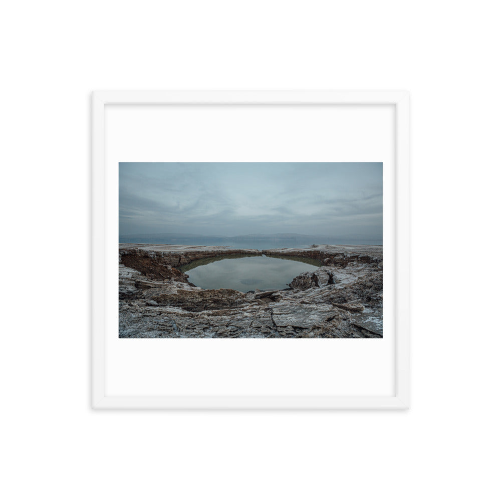 Dead Sea Lowest Place Celestial Waters Framed poster