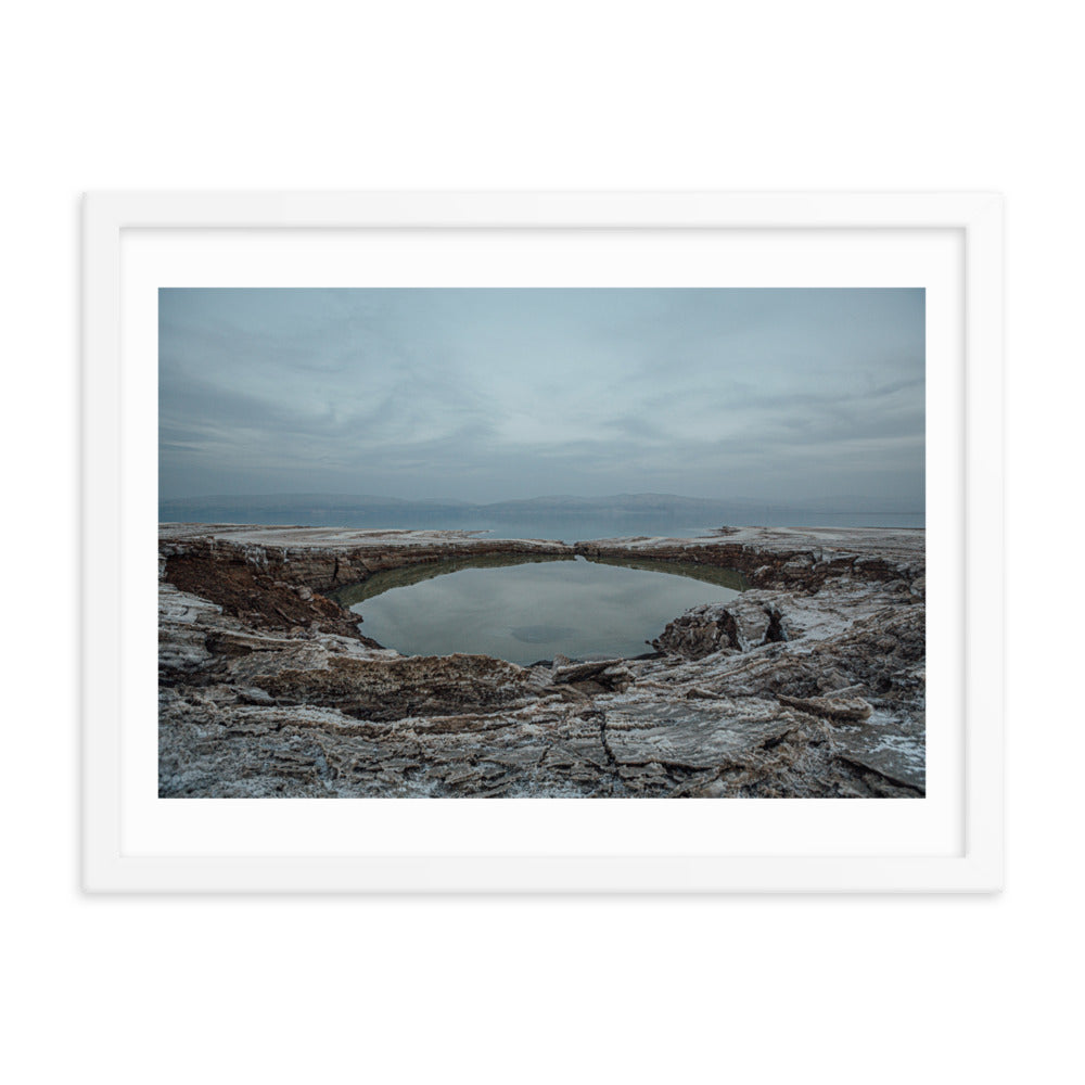 Dead Sea Lowest Place Celestial Waters Framed poster