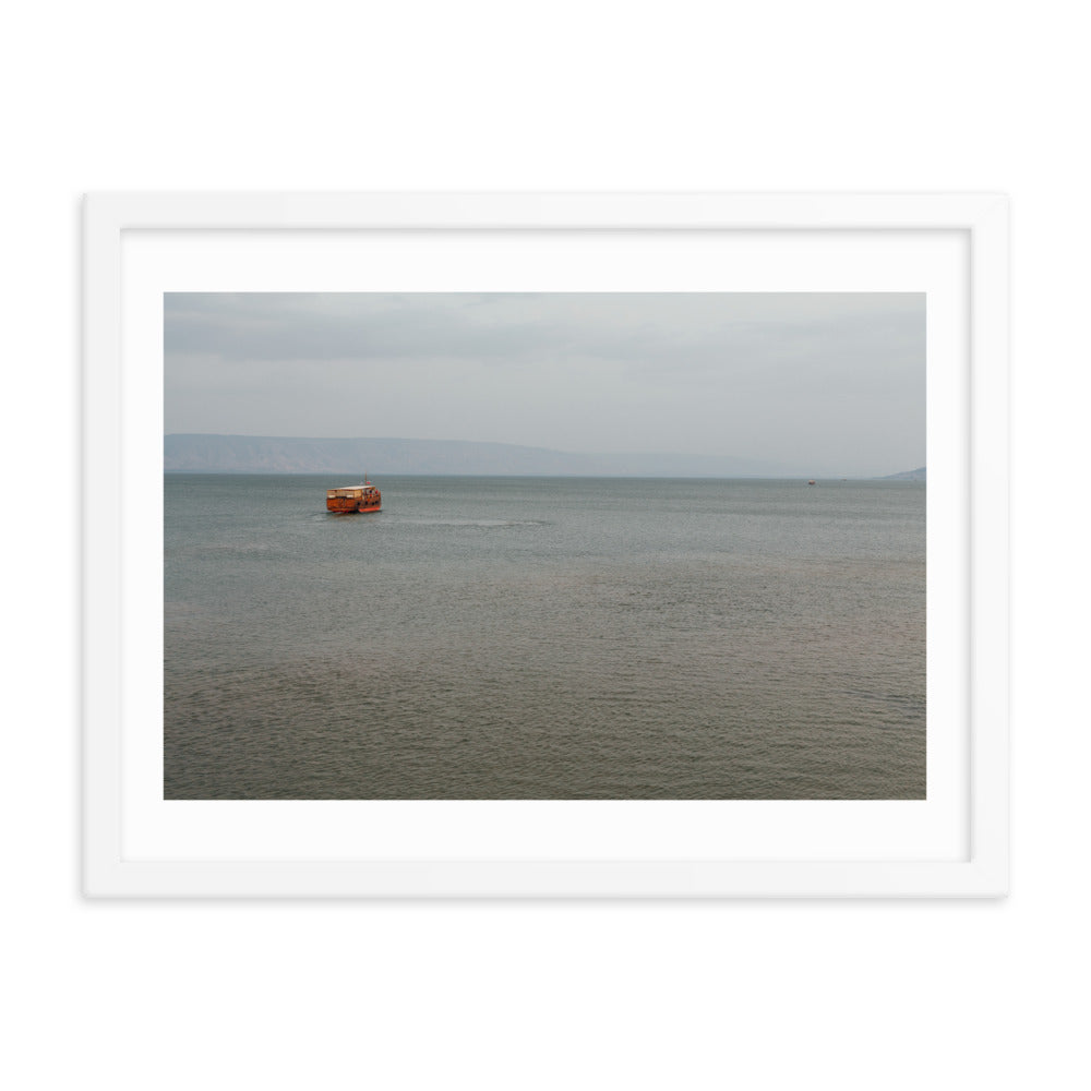 Sea of Galilea Nature's Divine Canvas Framed poster