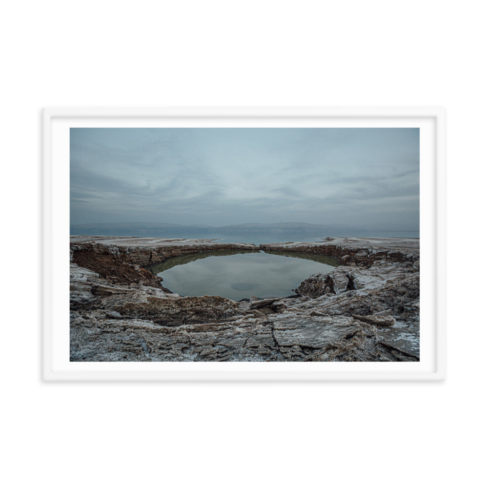 Dead Sea Lowest Place Celestial Waters Framed poster